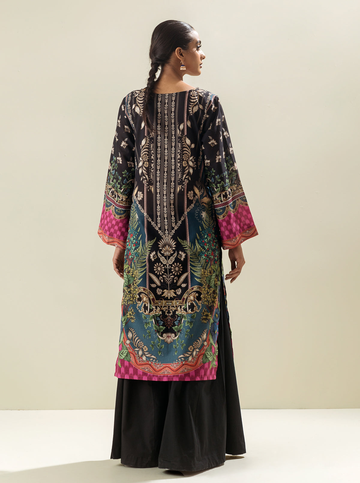 1 PIECE - PRINTED LAWN SHIRT - ROCOCO DREAM