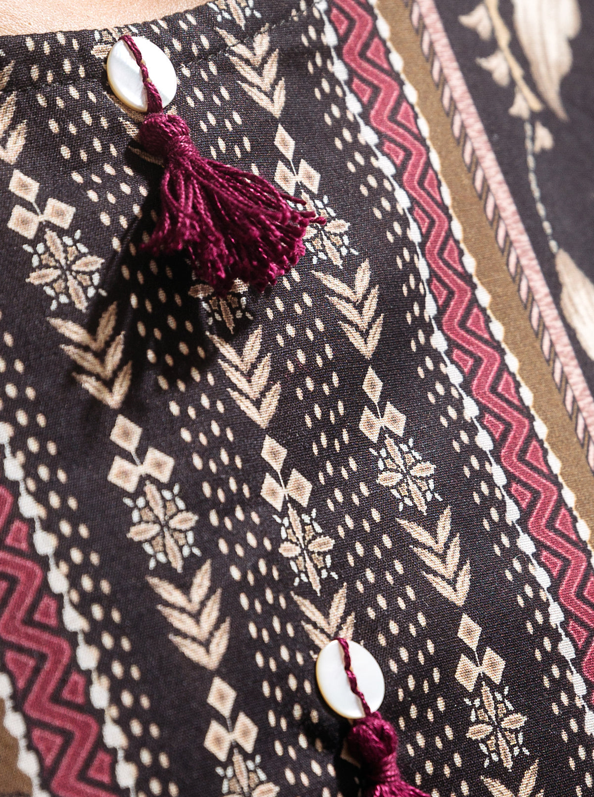 1 PIECE - PRINTED LAWN SHIRT - ROCOCO DREAM