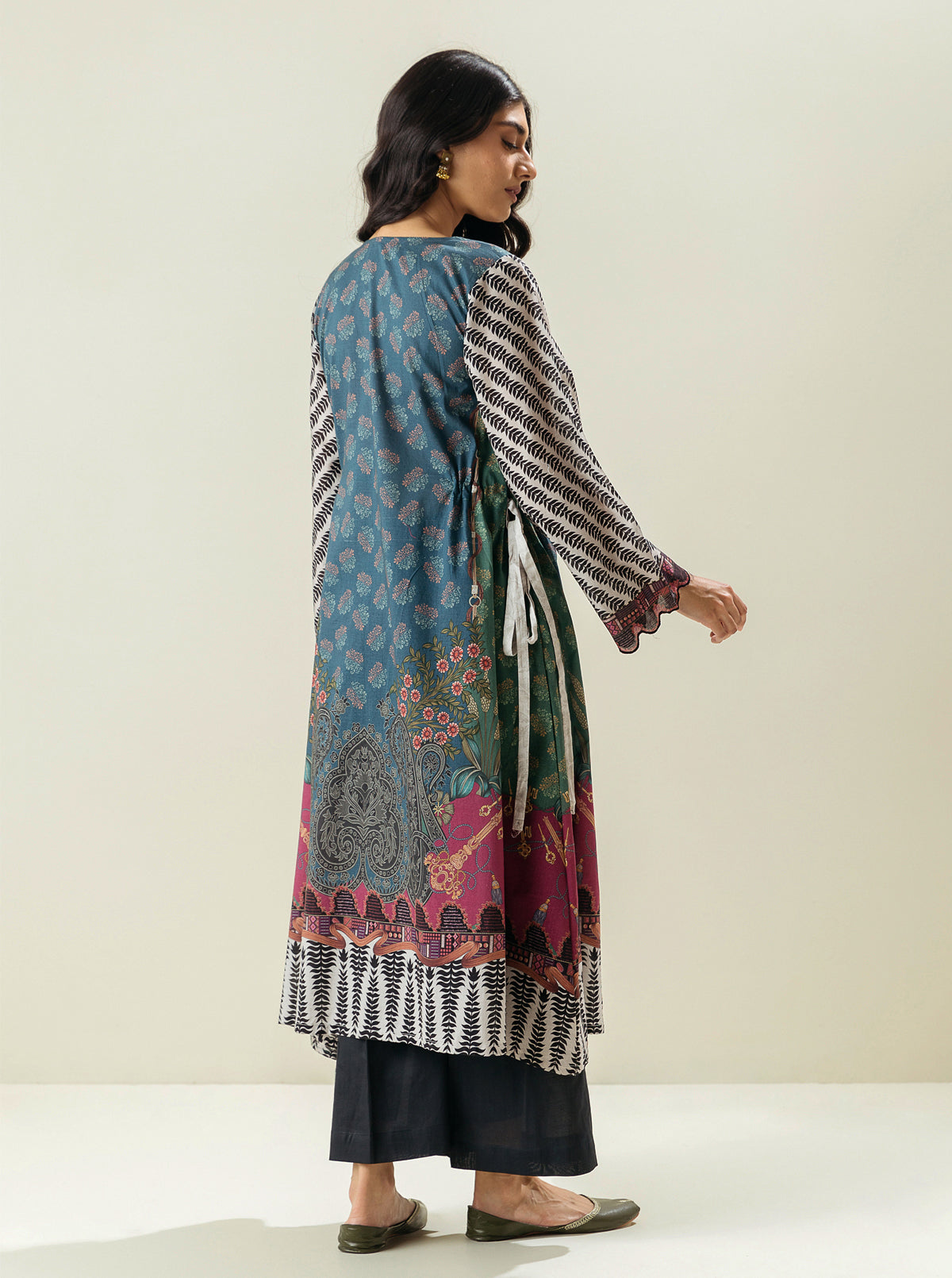1 PIECE - PRINTED LAWN SHIRT - EDEN OF NIGHT
