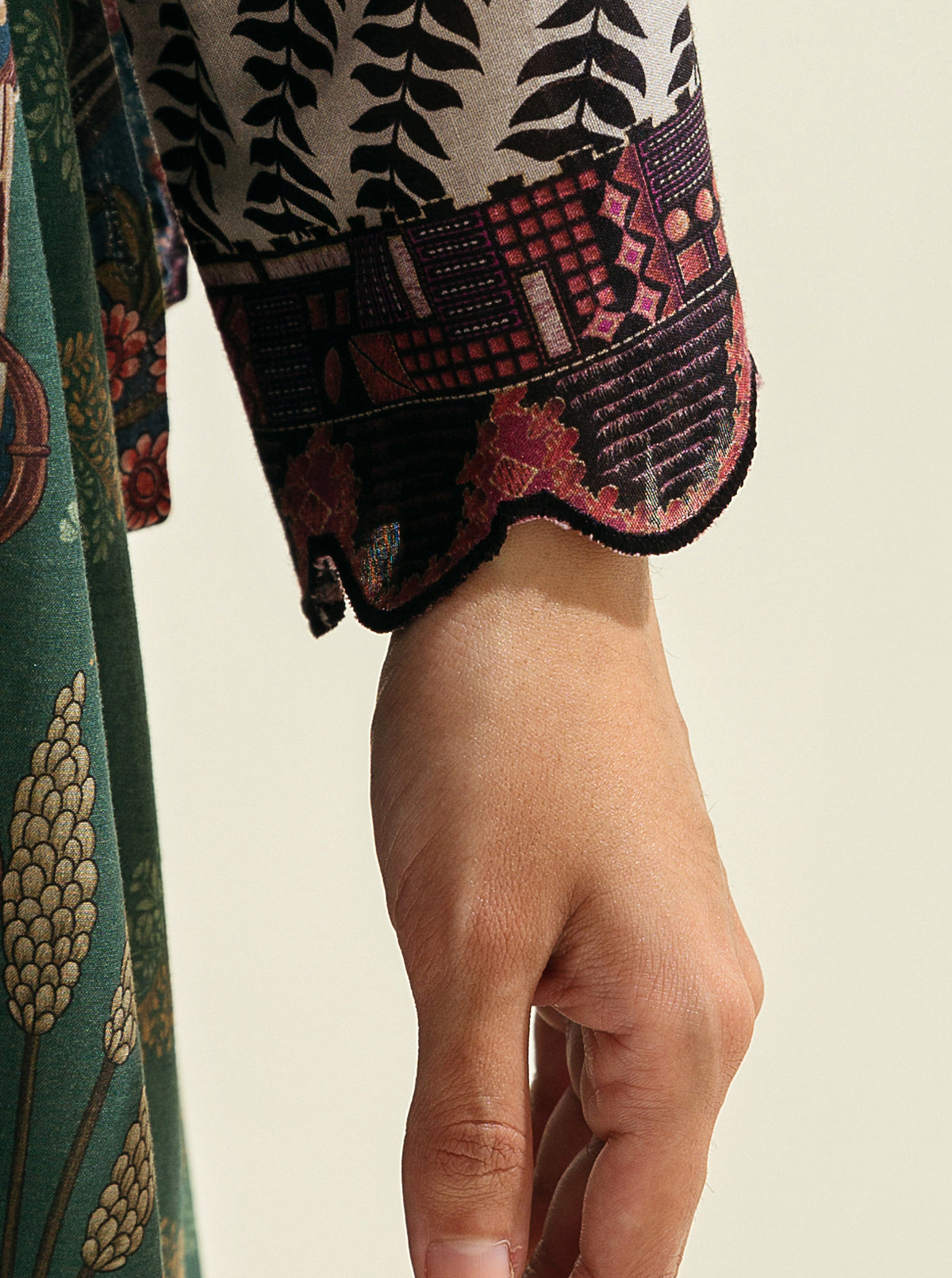 1 PIECE - PRINTED LAWN SHIRT - EDEN OF NIGHT