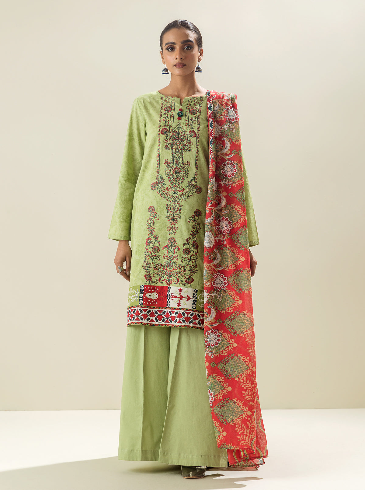 2 Piece - Embroidered Lawn Suit - Youthful Vibrancy