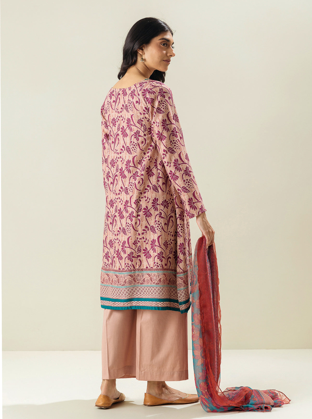 3 Piece - Printed Lawn Suit - Strawberry Passion