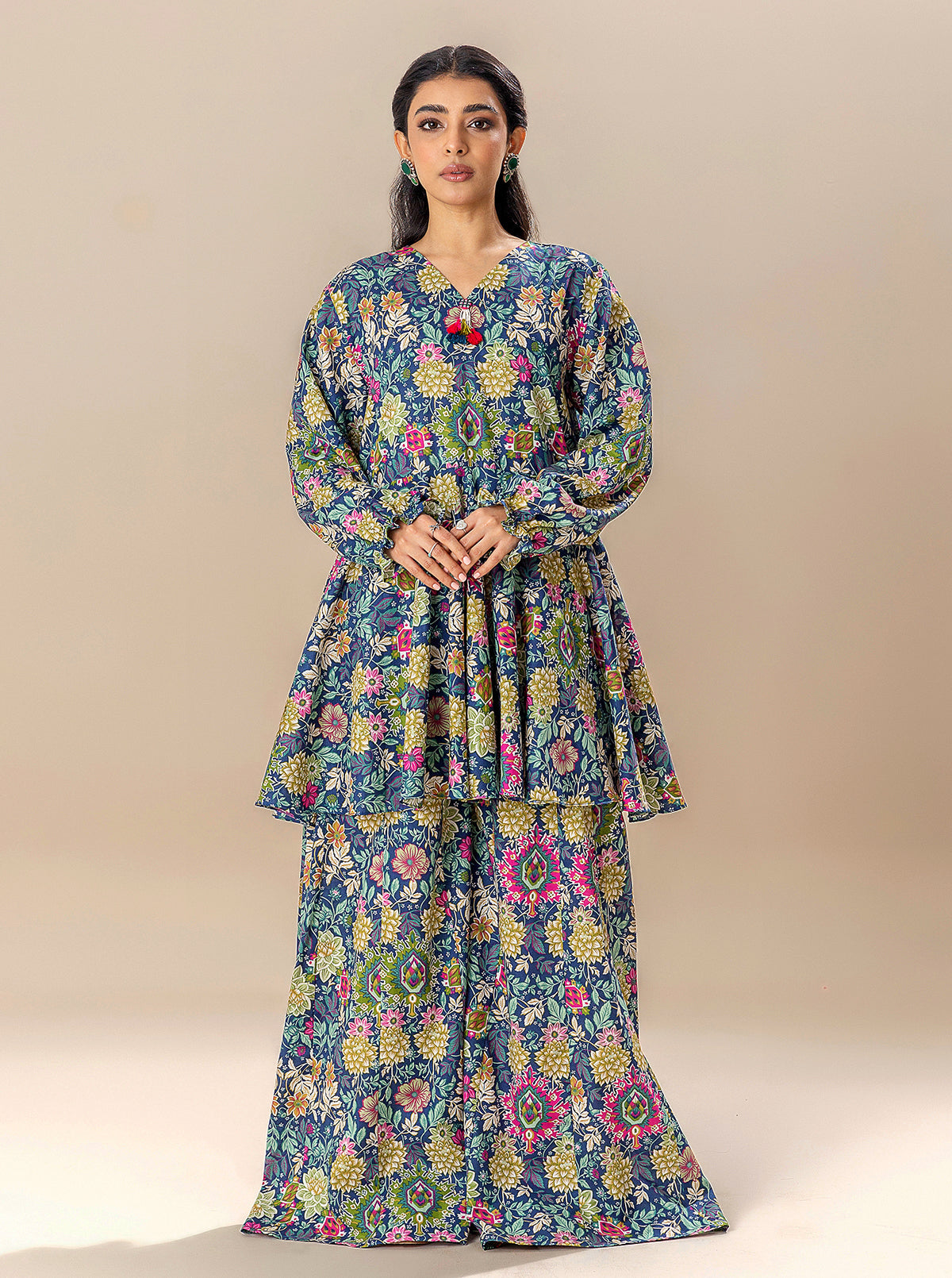 2 Piece Printed Lawn Suit-Vivid Bloom (Unstitched)