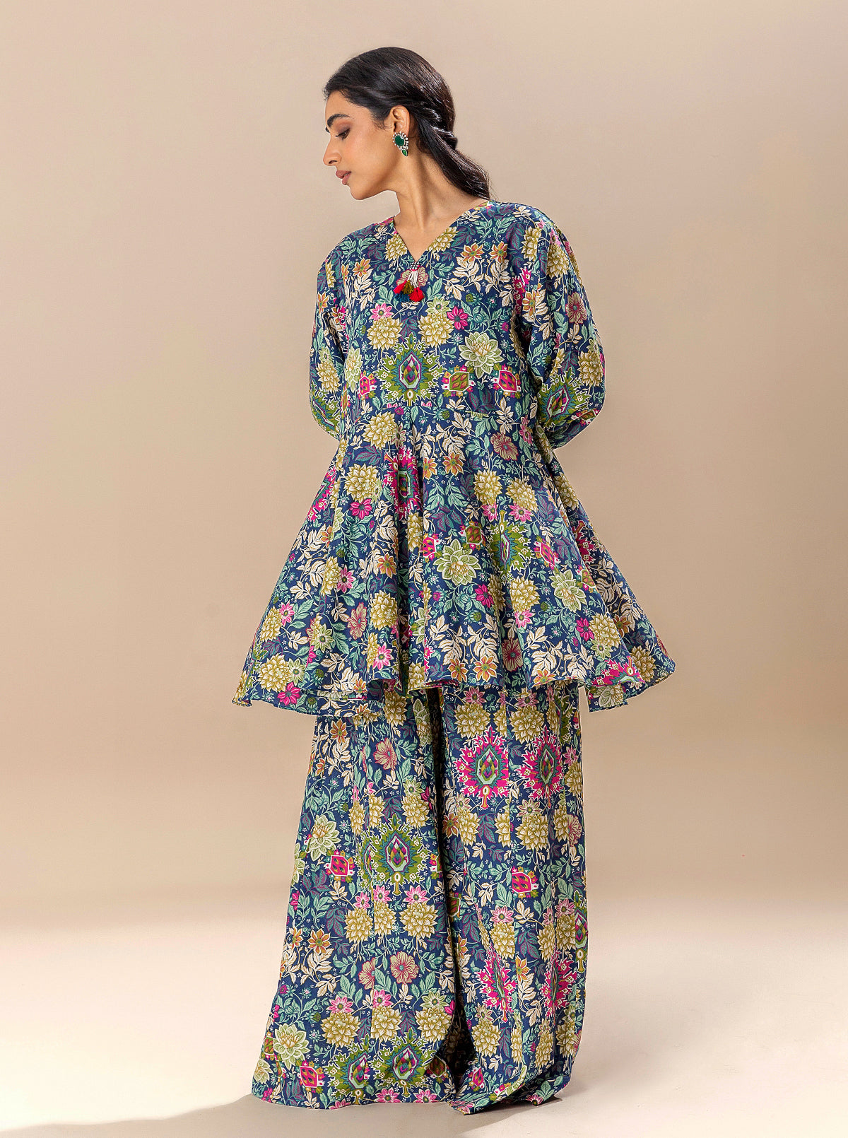 2 Piece Printed Lawn Suit-Vivid Bloom (Unstitched)