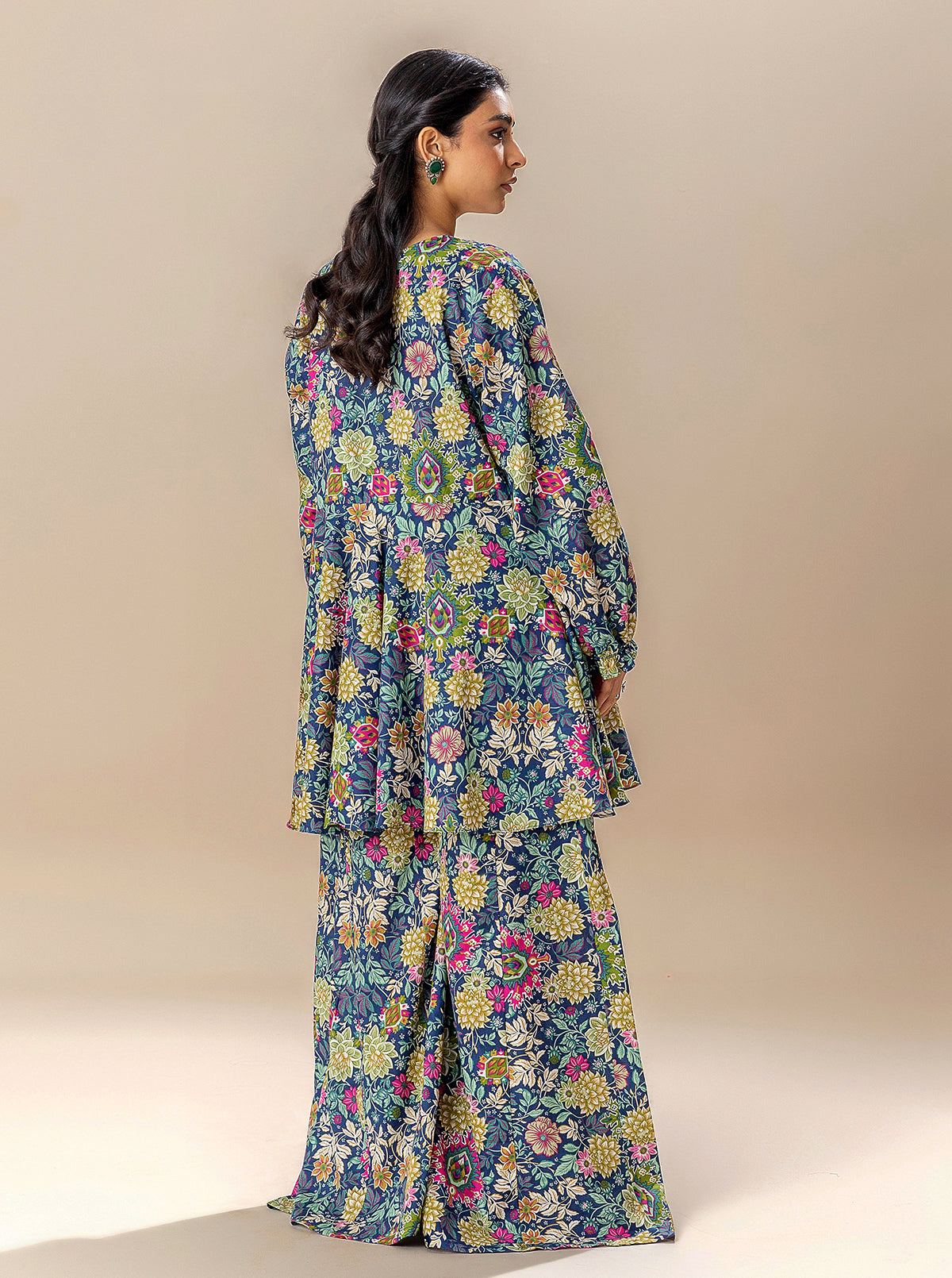 2 Piece Printed Lawn Suit-Vivid Bloom (Unstitched)
