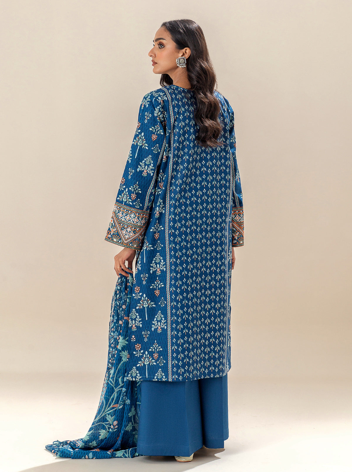 3 Piece Embroidered Lawn Suit-Nouveau Magic (Unstitched)