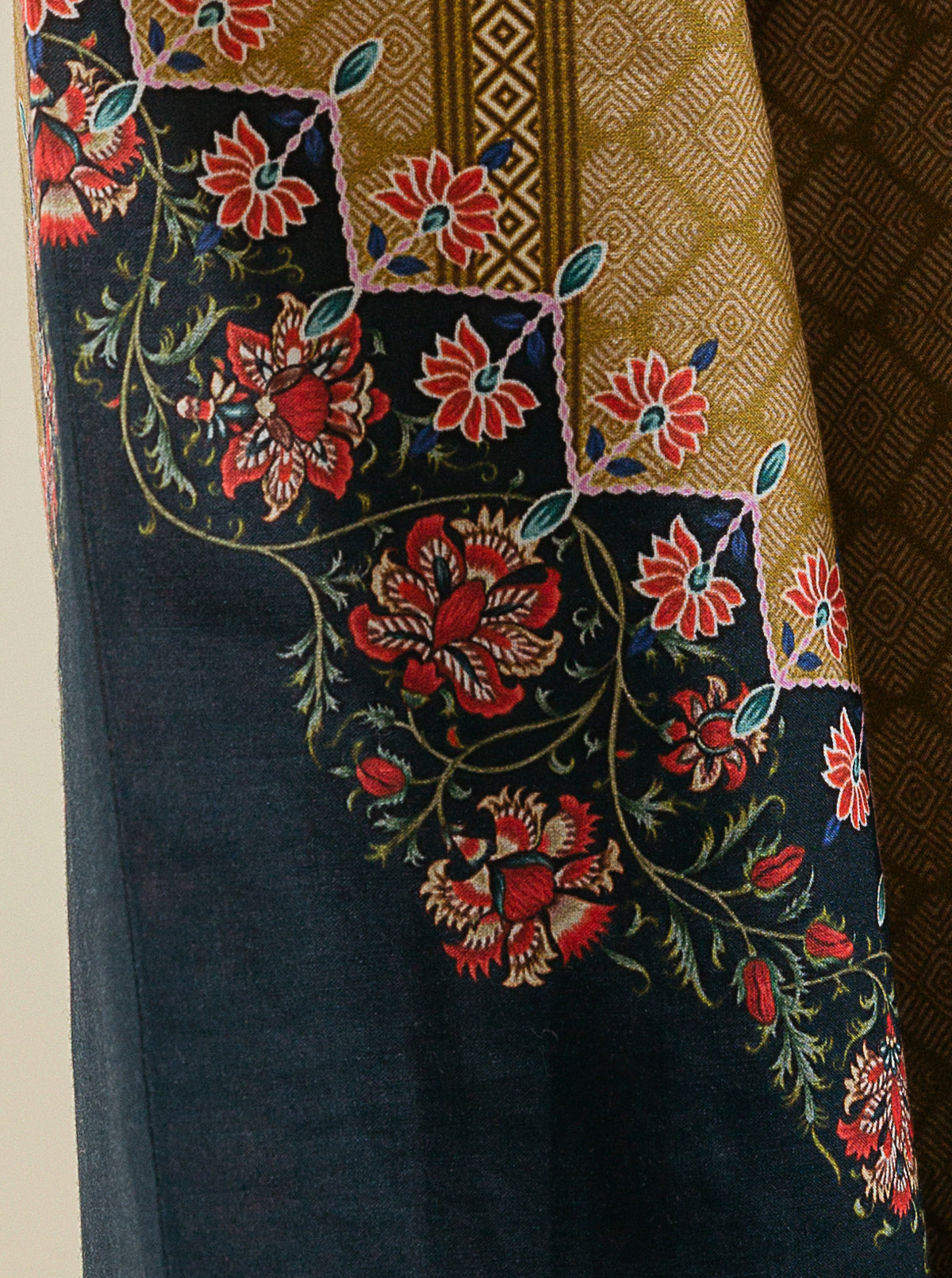 1 PIECE - PRINTED CAMBRIC SHIRT - GOLDEN HONEY