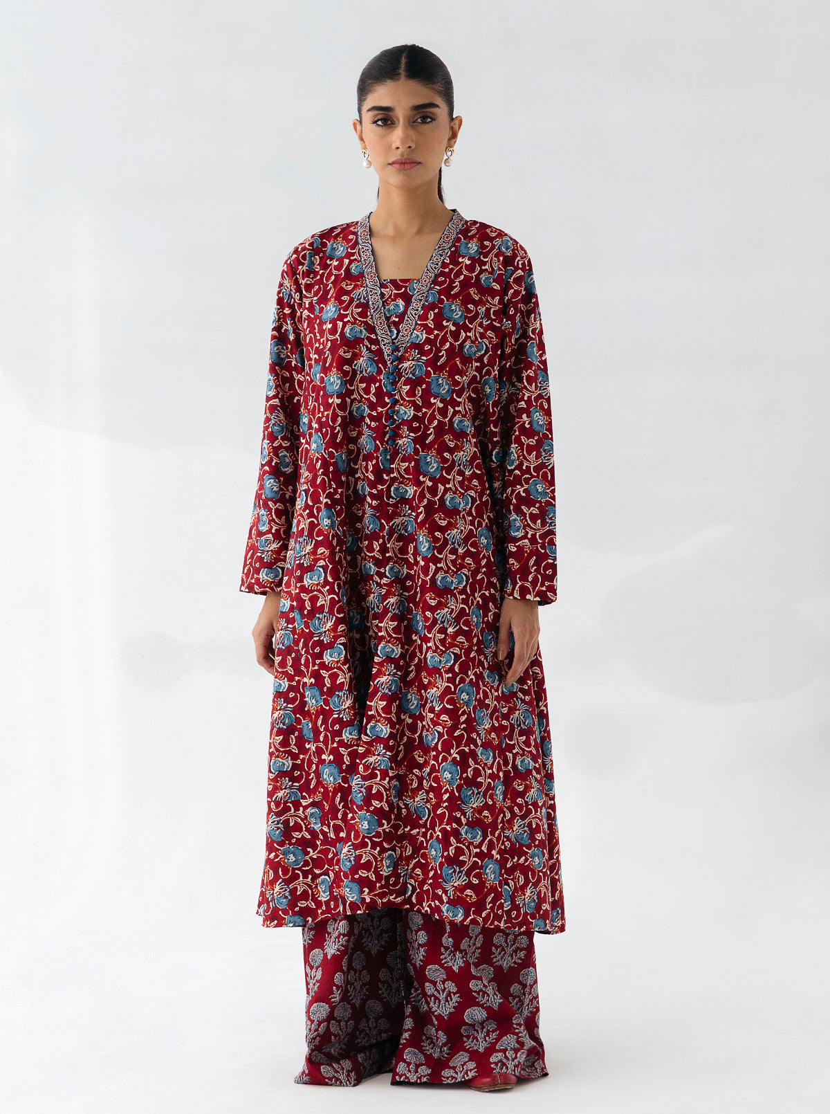 2 Piece - Printed Cambric Suit - Craft Carousel