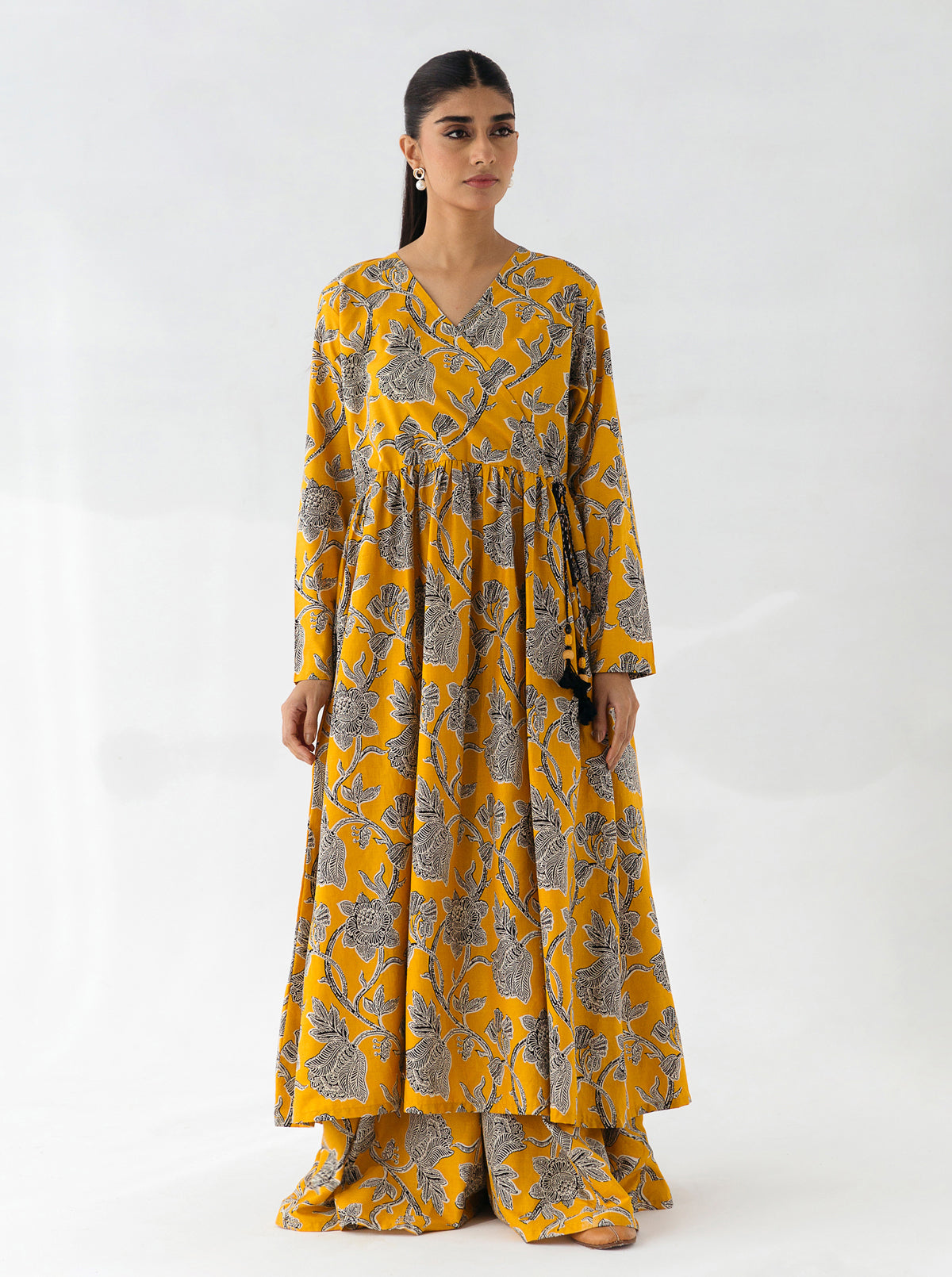 2 Piece - Printed Cambric Suit - Sunstruck Gold
