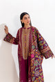 3 Piece Printed Khaddar Suit-Sangria Mist (Unstitched)