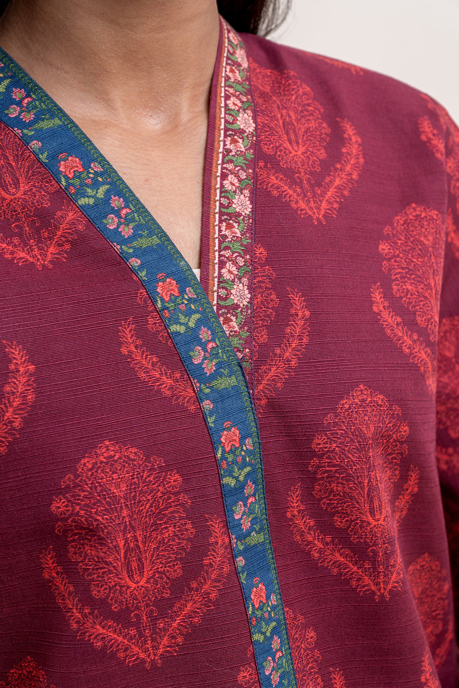 3 Piece Printed Khaddar Suit-Brick Tale (Unstitched)