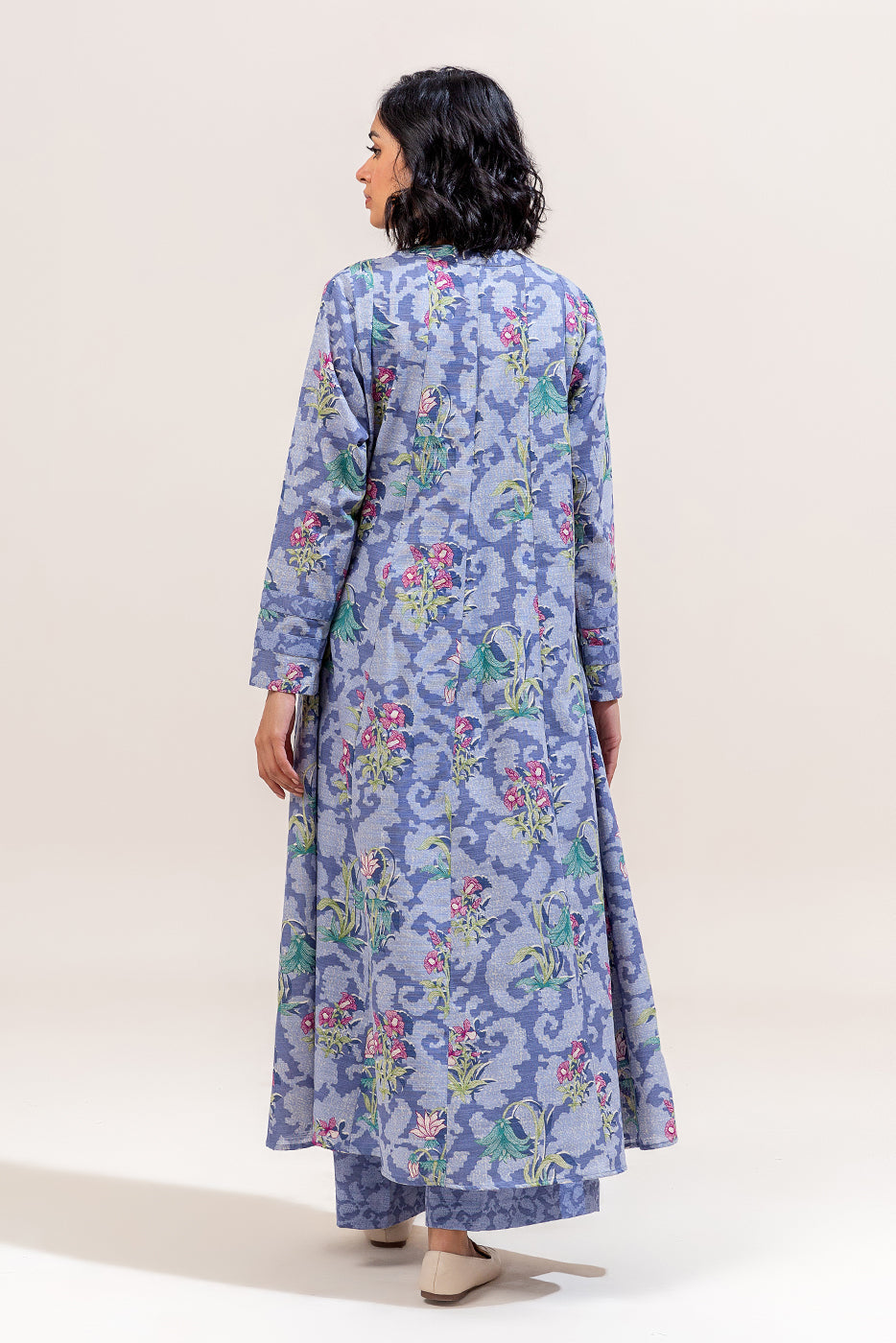 2 Piece Printed Khaddar Suit-Flint Haze (Unstitched)