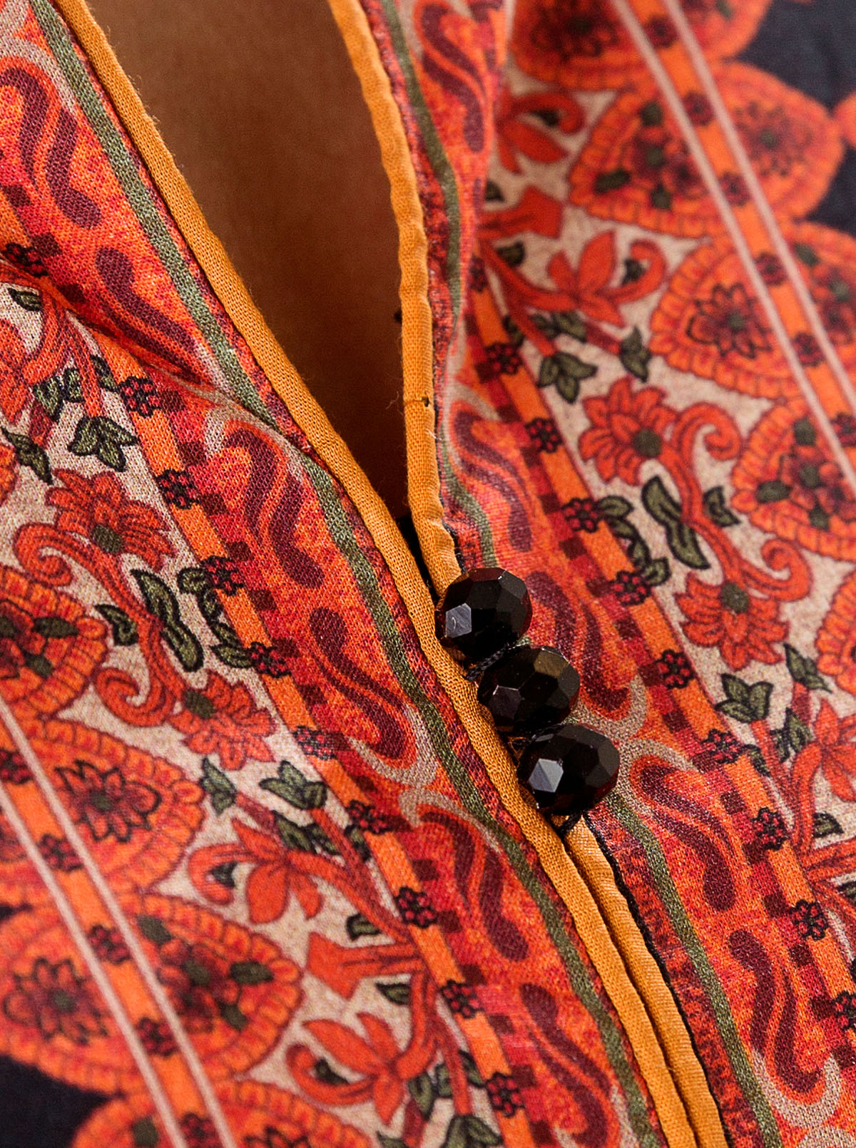 1 PIECE - PRINTED LAWN SHIRT - VINTAGE BLACK
