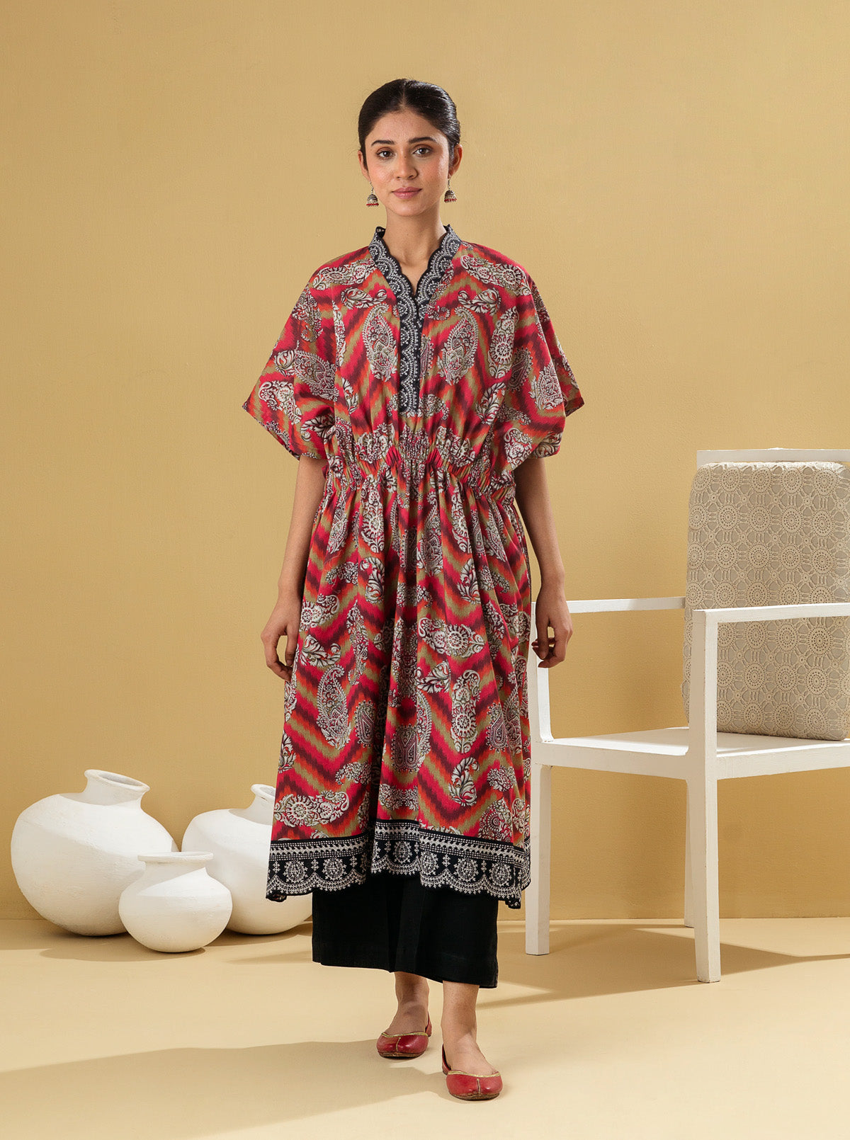 1 PIECE - PRINTED LAWN SHIRT - PAISLEY GLEAM