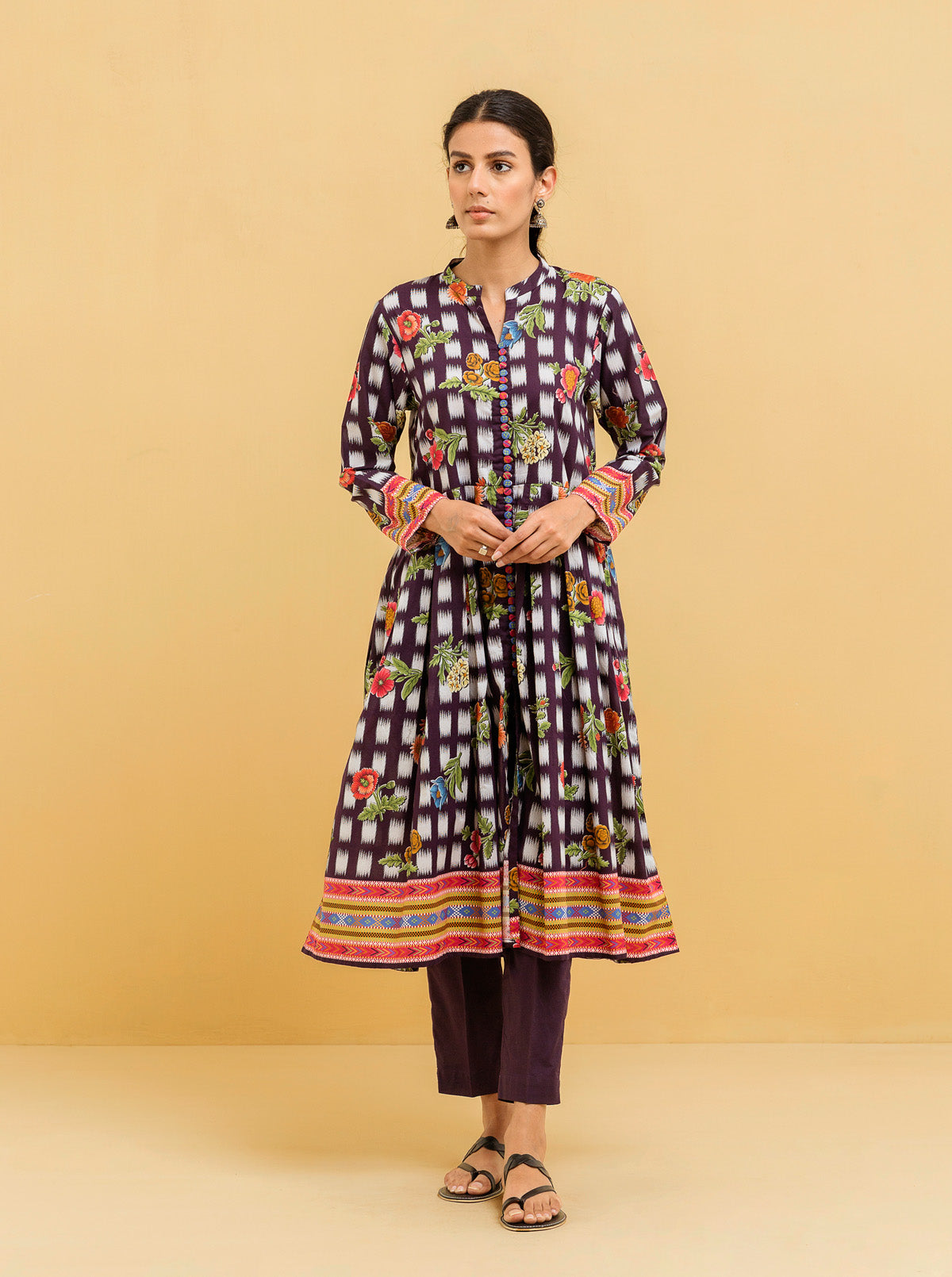 2 Piece - Printed Lawn Suit - Allure Flora