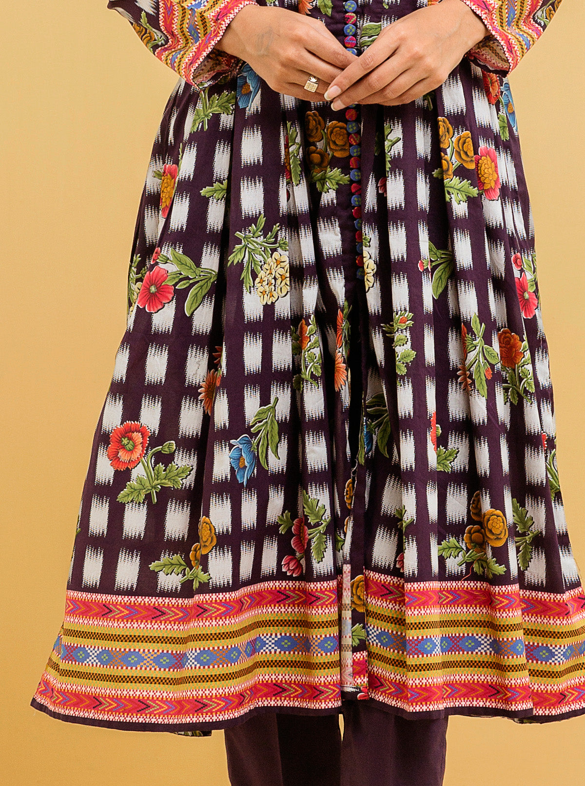 2 Piece - Printed Lawn Suit - Allure Flora