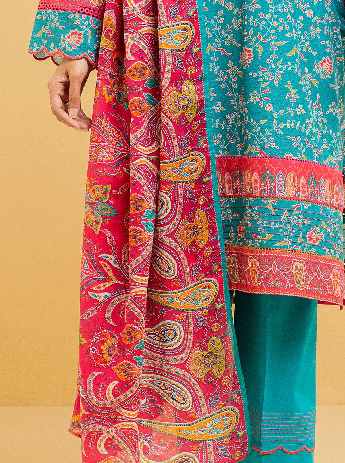 2 Piece - Printed Lawn Suit - Magical Florals