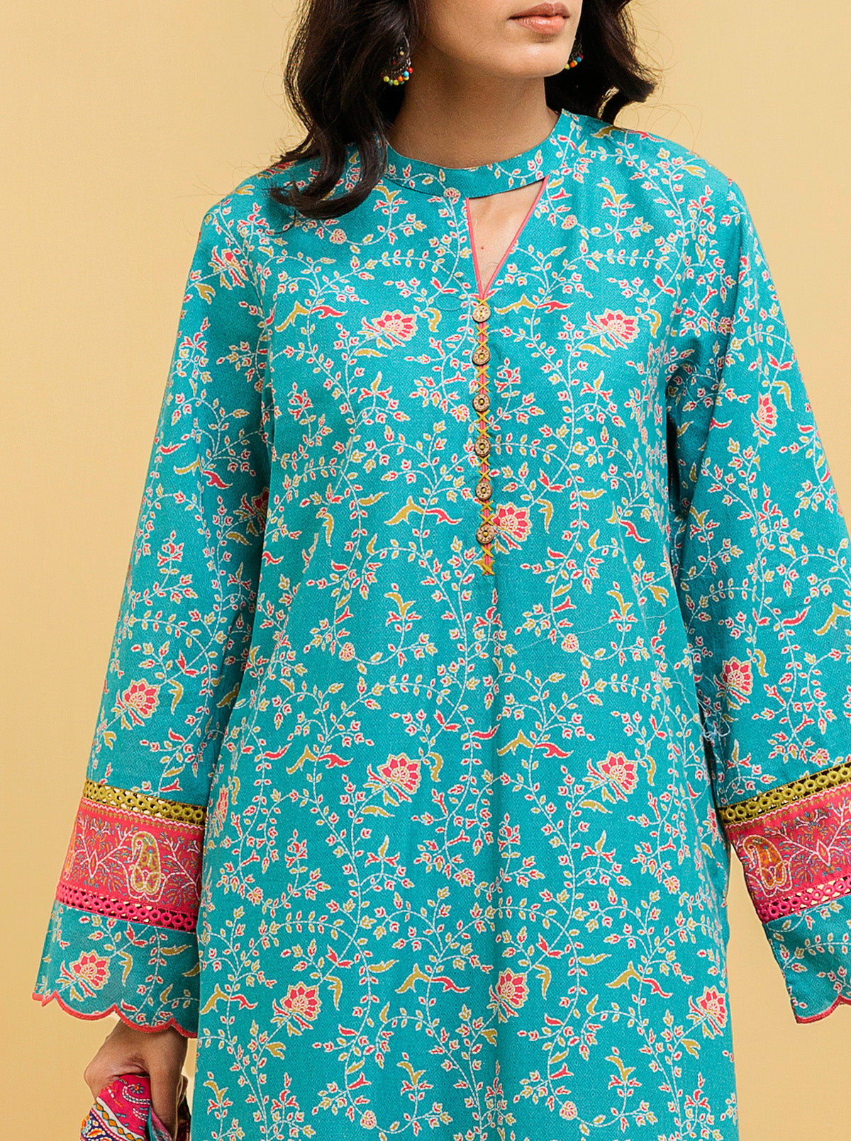 2 Piece - Printed Lawn Suit - Magical Florals