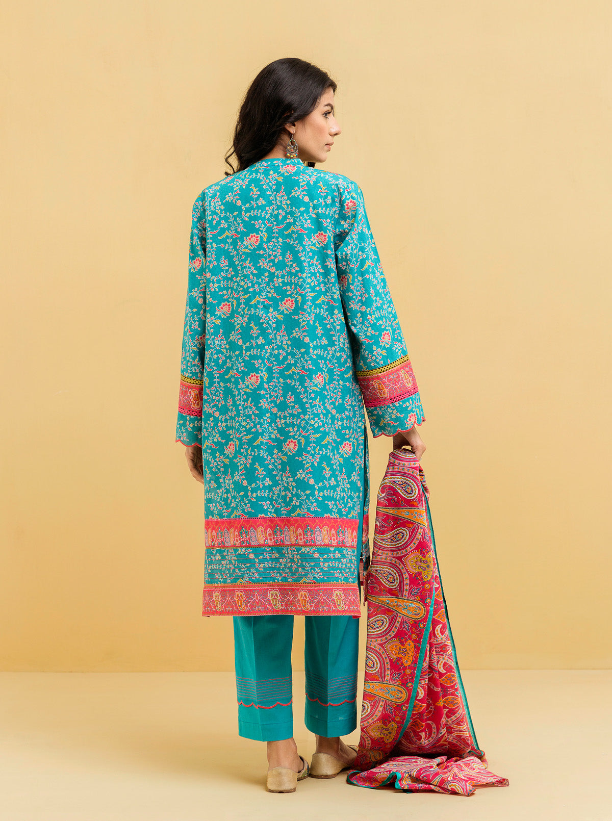 2 Piece - Printed Lawn Suit - Magical Florals