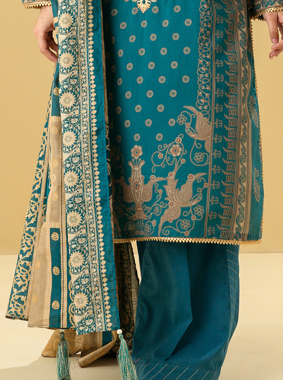 3 PIECE - EMBROIDERED LAWN SUIT - MYTHIC ENTHIC