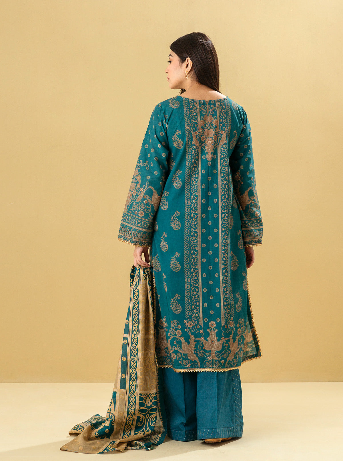 3 PIECE - EMBROIDERED LAWN SUIT - MYTHIC ENTHIC