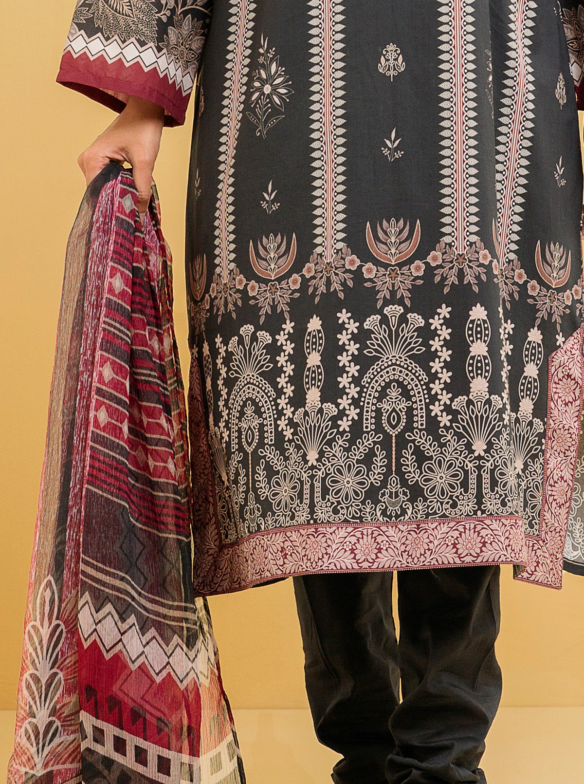 3 Piece - Printed Lawn Suit - Grace Gloria