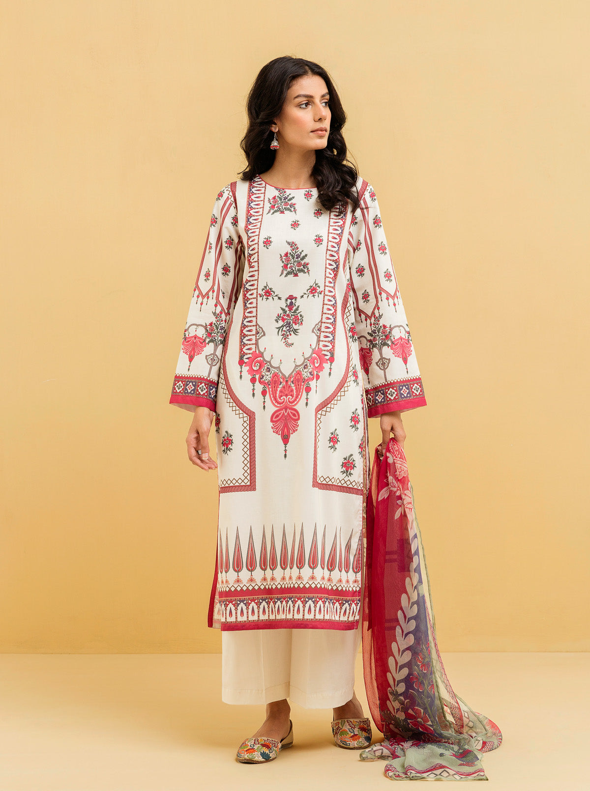 3 Piece - Printed Lawn Suit - Spring Delight