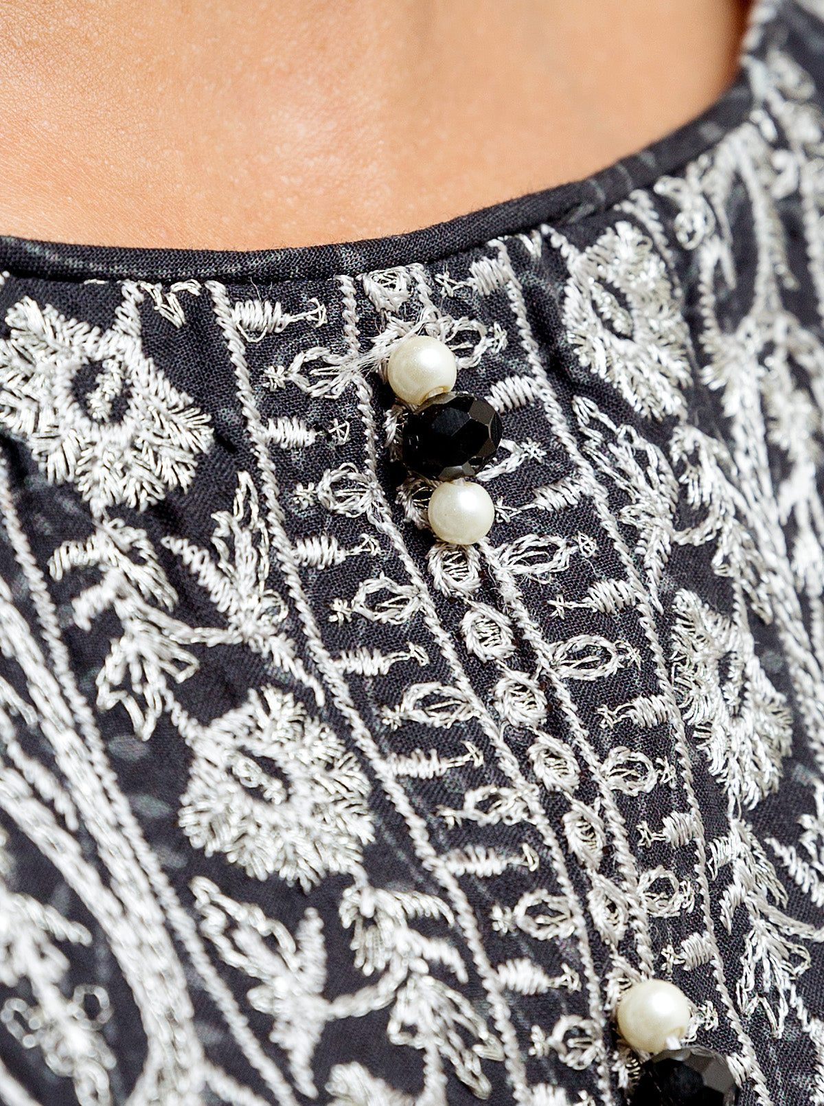 3 Piece - Embroidered Lawn Suit - Midnight Dust