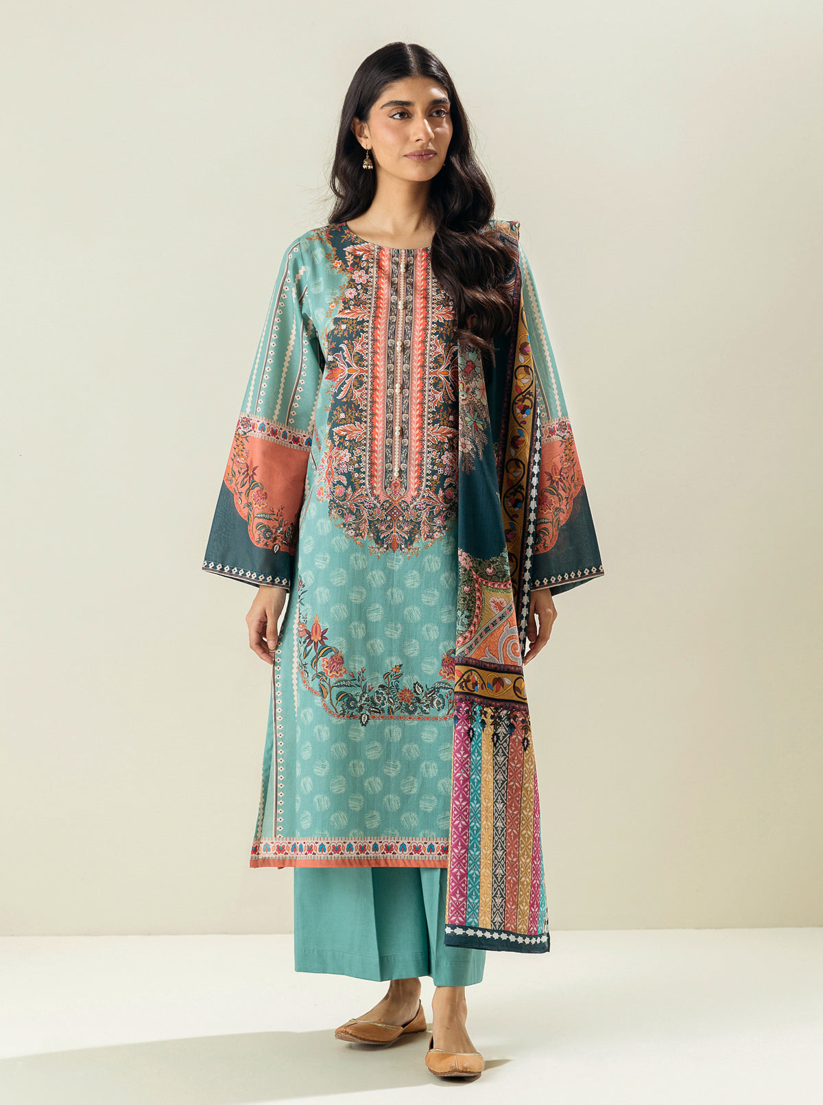 3 Piece - Printed Lawn Suit - Dawn Desire