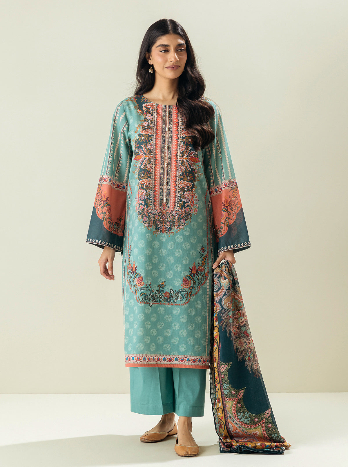 3 Piece - Printed Lawn Suit - Dawn Desire