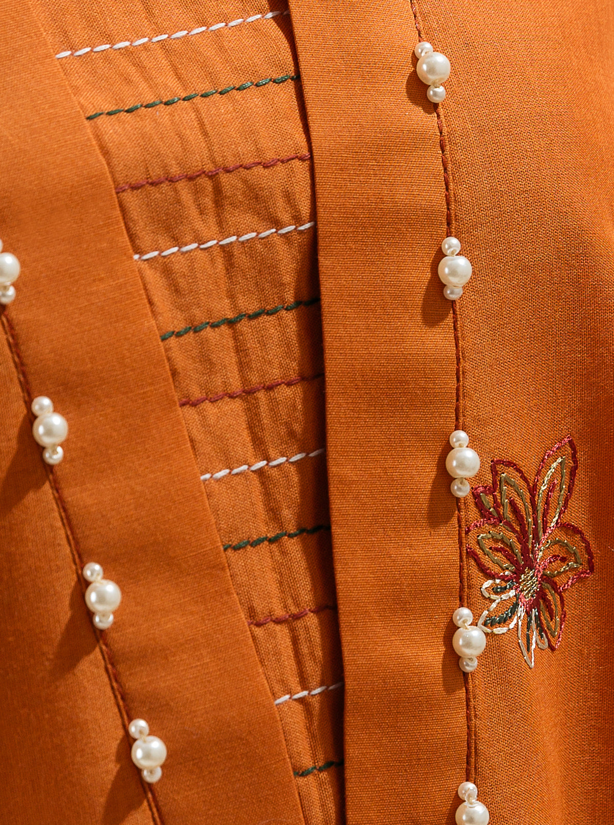 3 Piece - Embroiderd Lawn Suit - Fall Fantasy