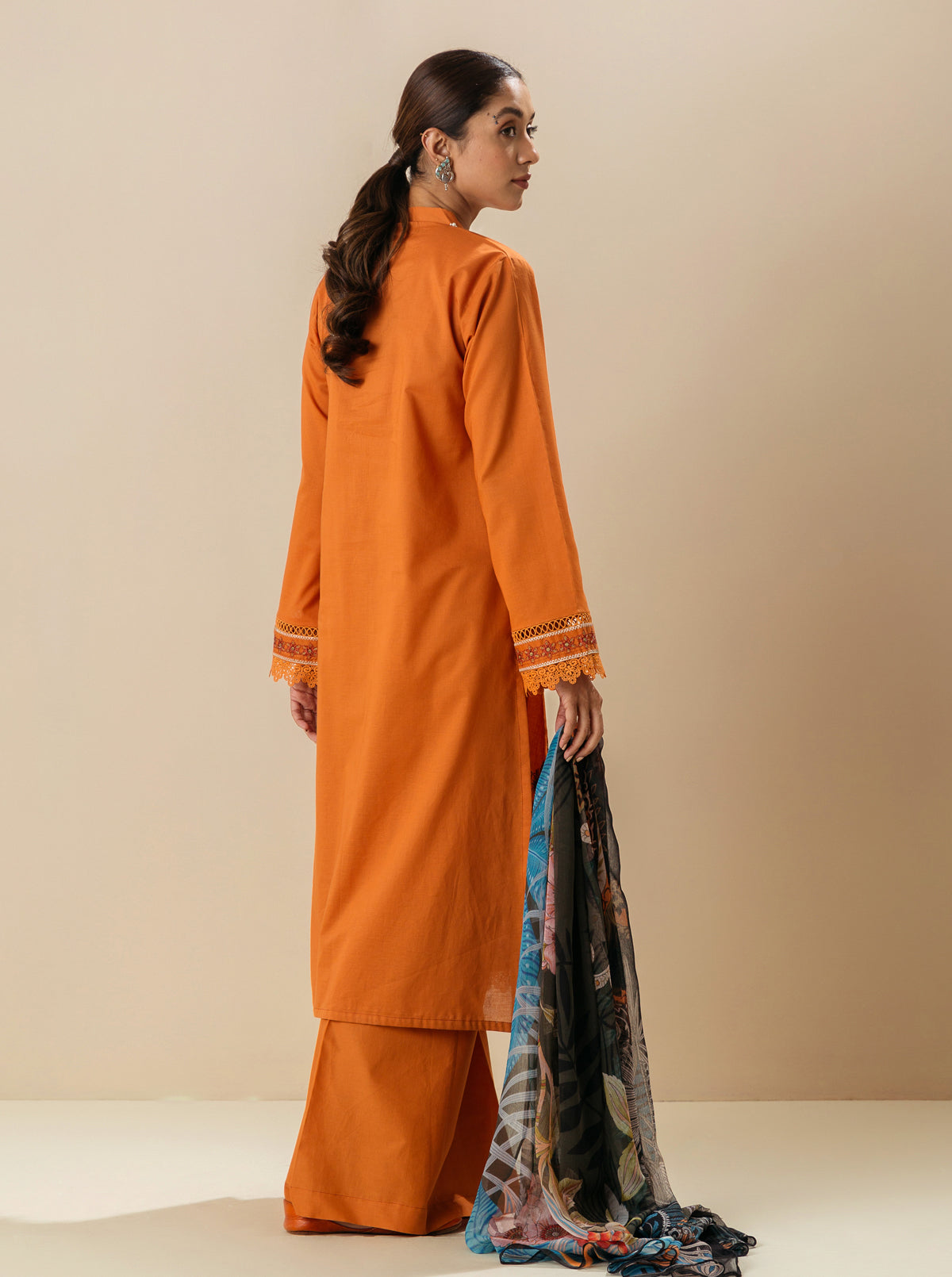 3 Piece - Embroiderd Lawn Suit - Fall Fantasy