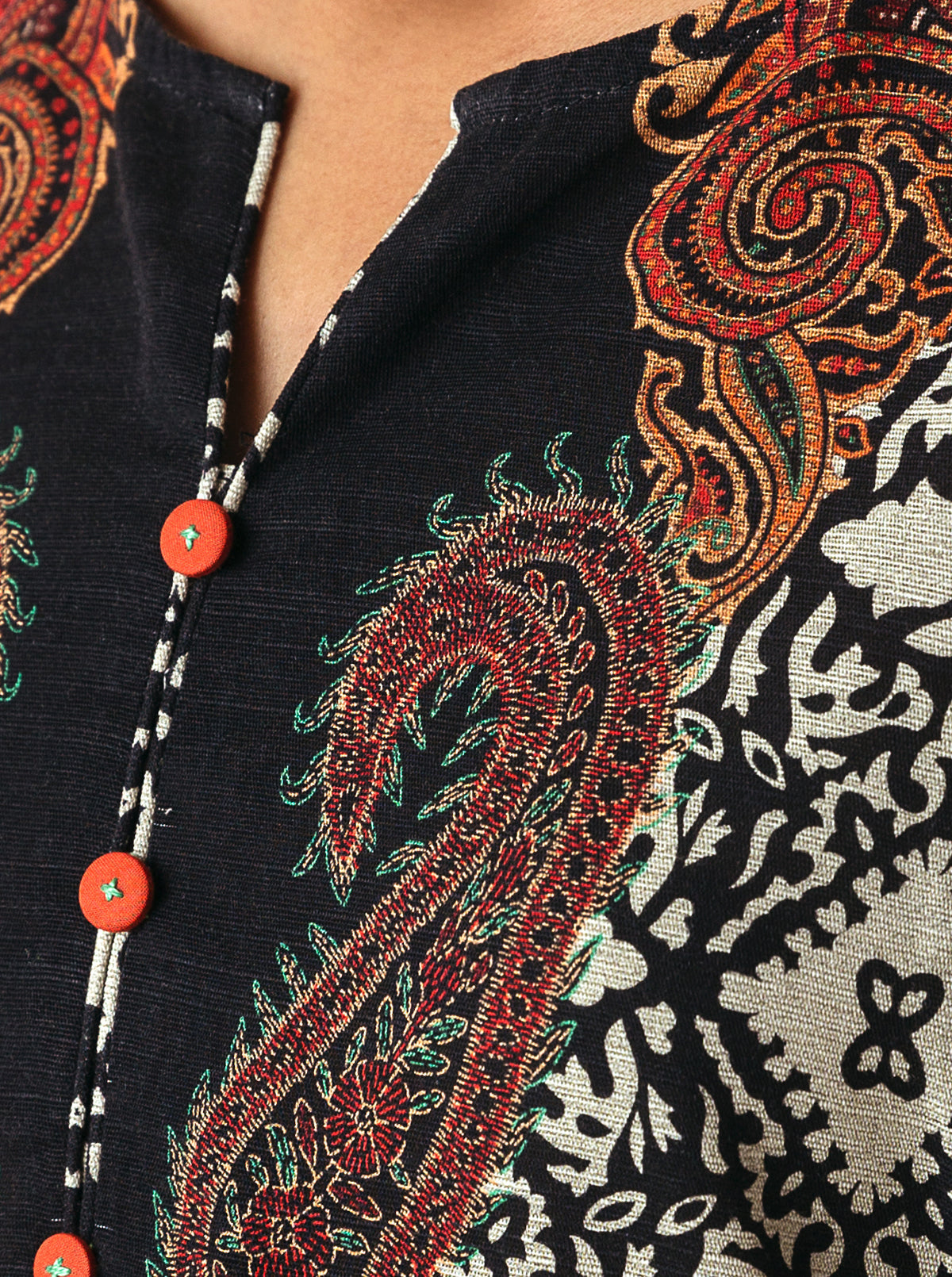 1 PIECE - PRINTED KHADDAR SHIRT - VIVID LEGAEY