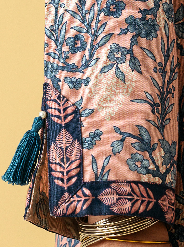 3 Piece - Printed Khaddar Suit - Chinoiseric Dreams
