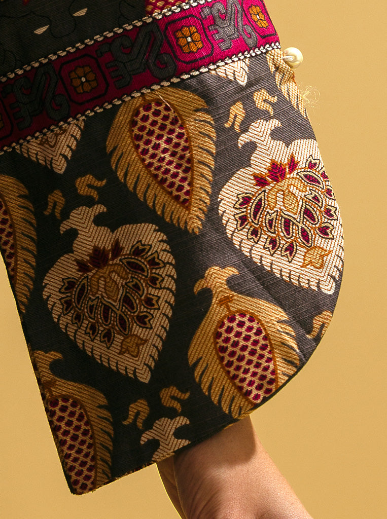 3 Piece - Printed Khaddar Suit - Concreter Heritage