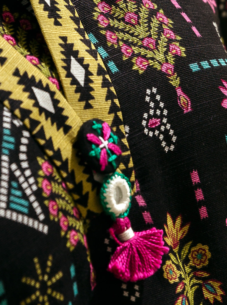 3 Piece - Printed Khaddar Suit - Majestic Flora