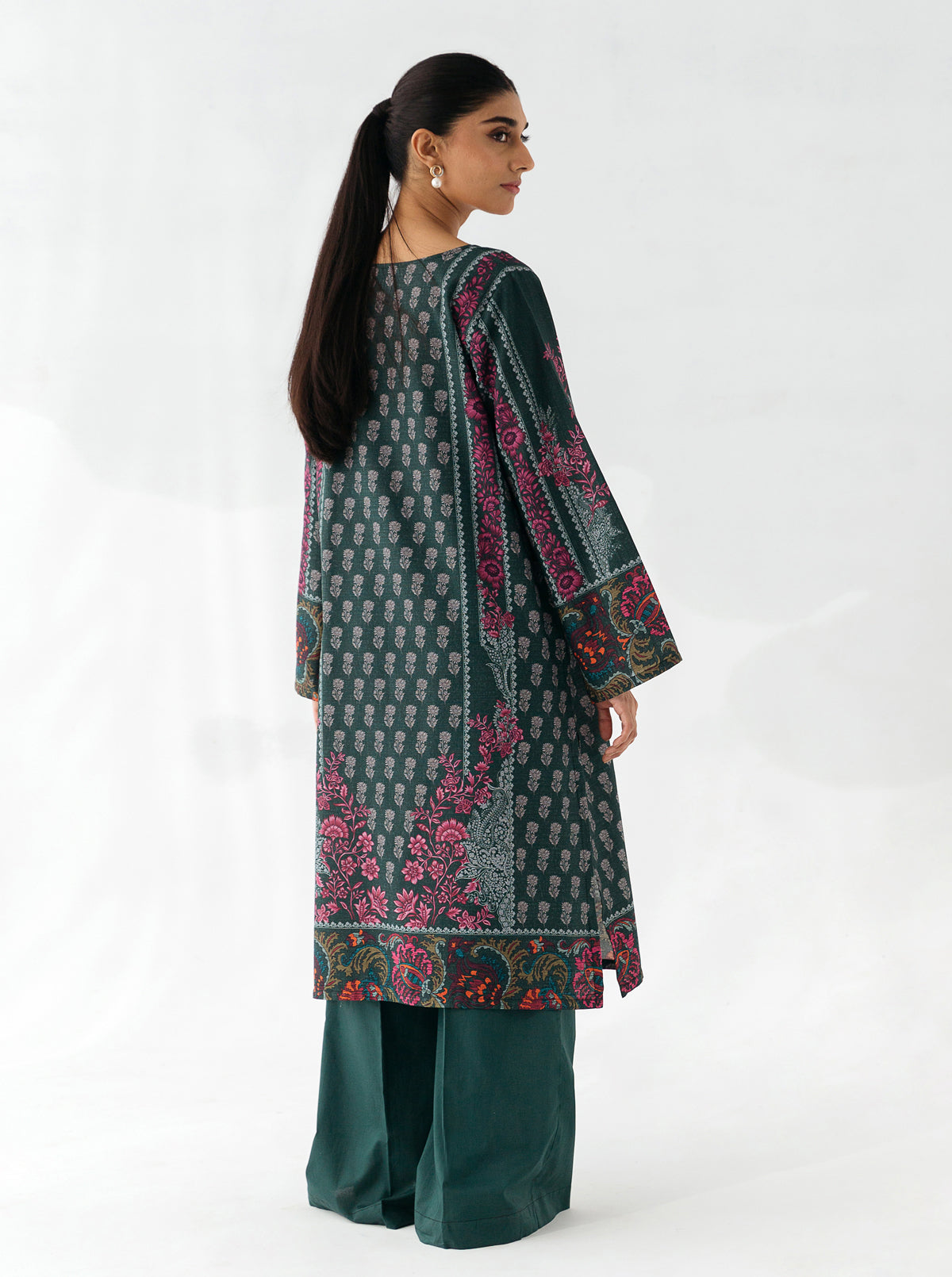 1 PIECE - PRINTED KHADDAR SHIRT - BAYOU BREEZE
