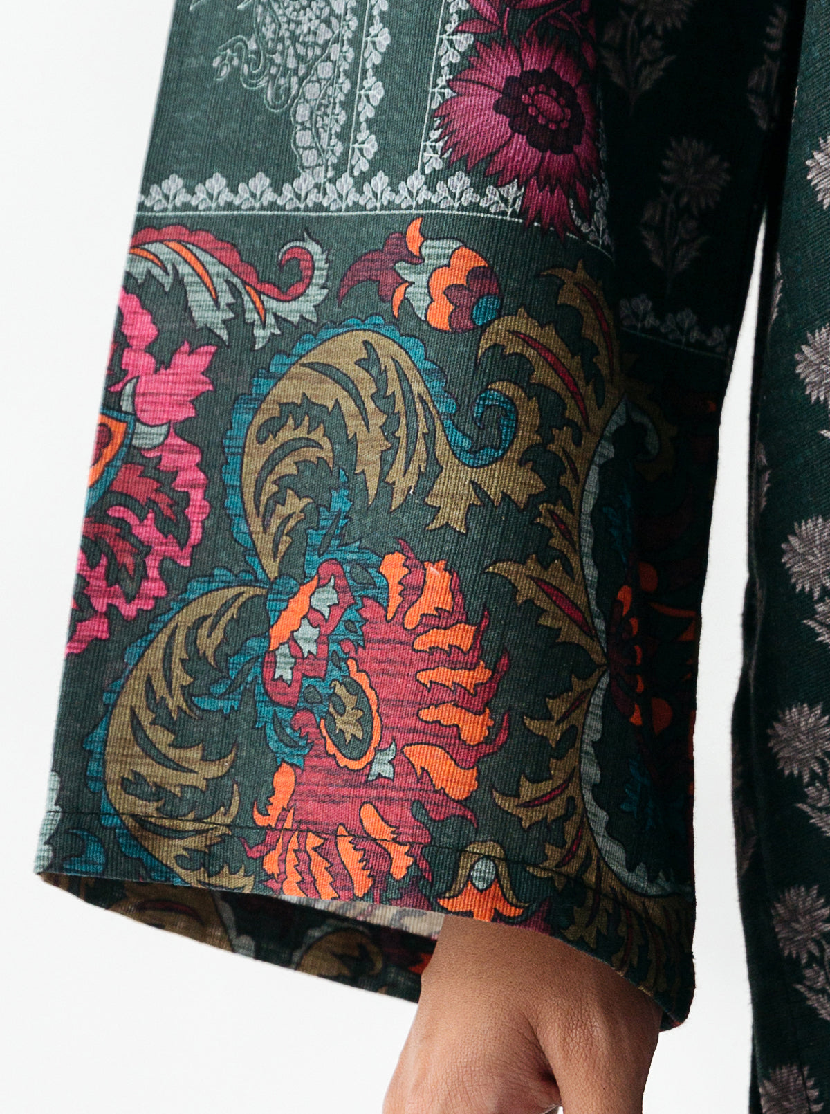 1 PIECE - PRINTED KHADDAR SHIRT - BAYOU BREEZE