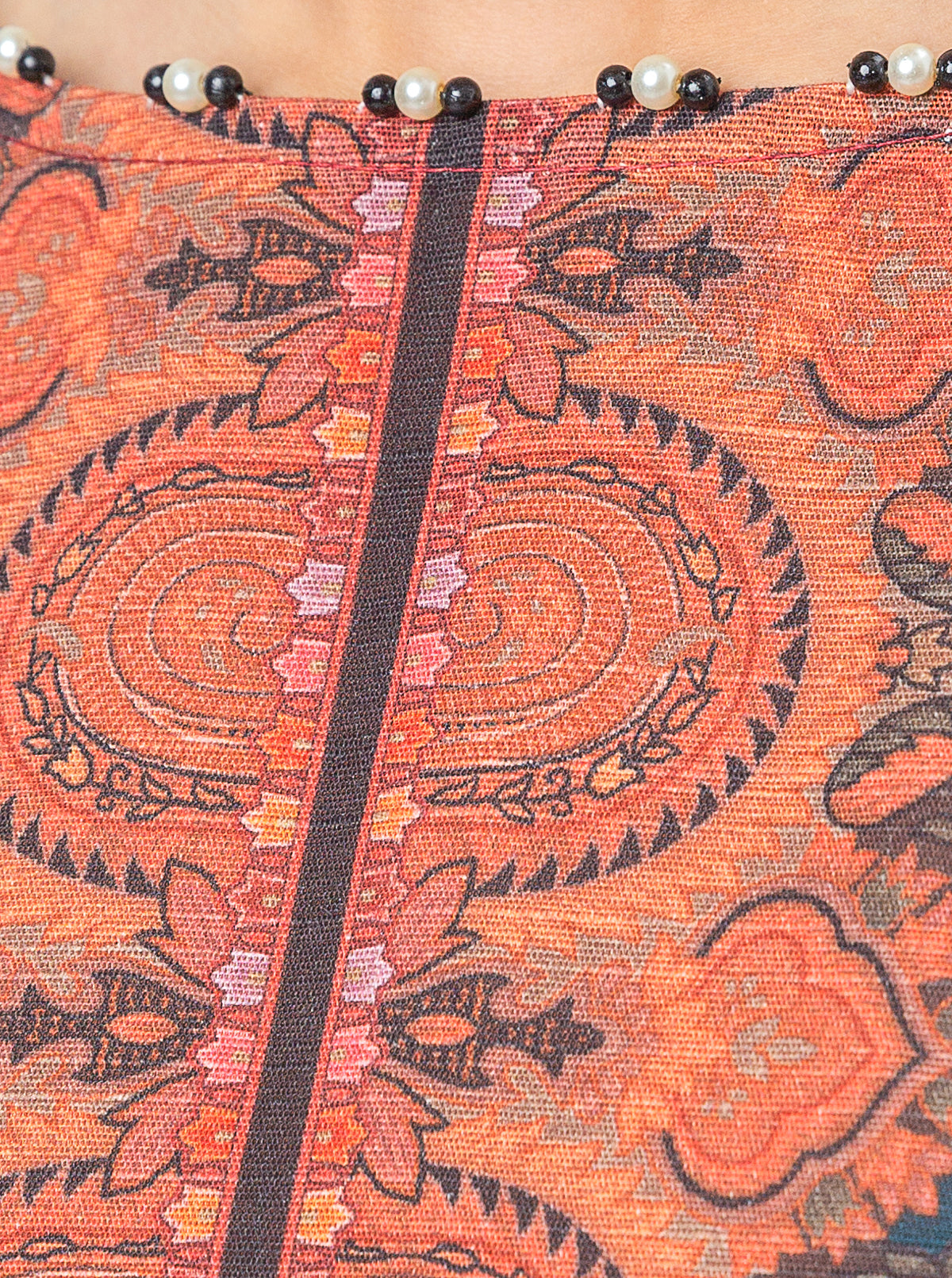 3 Piece Printed Khaddar Suit-Vintage Paisley (Unstitched)