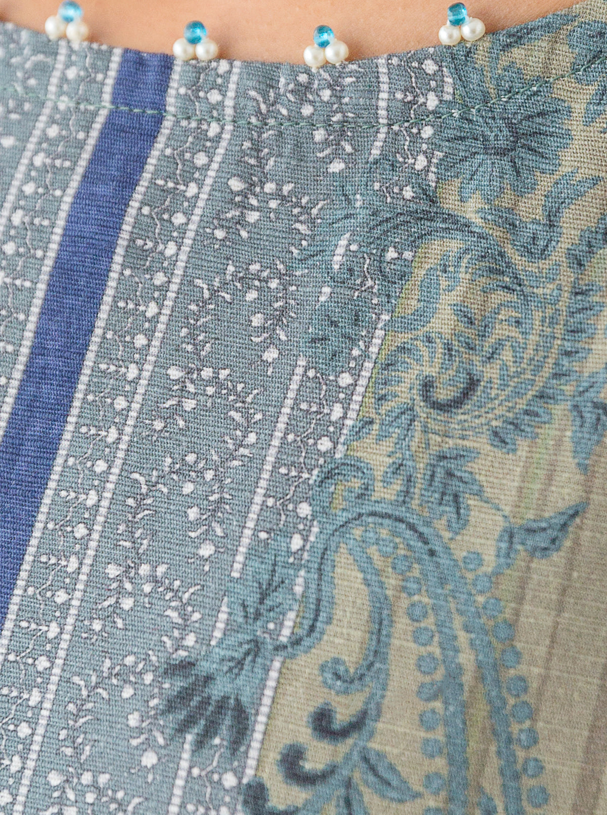 3 Piece - Printed Khaddar Suit - Margarita Moon