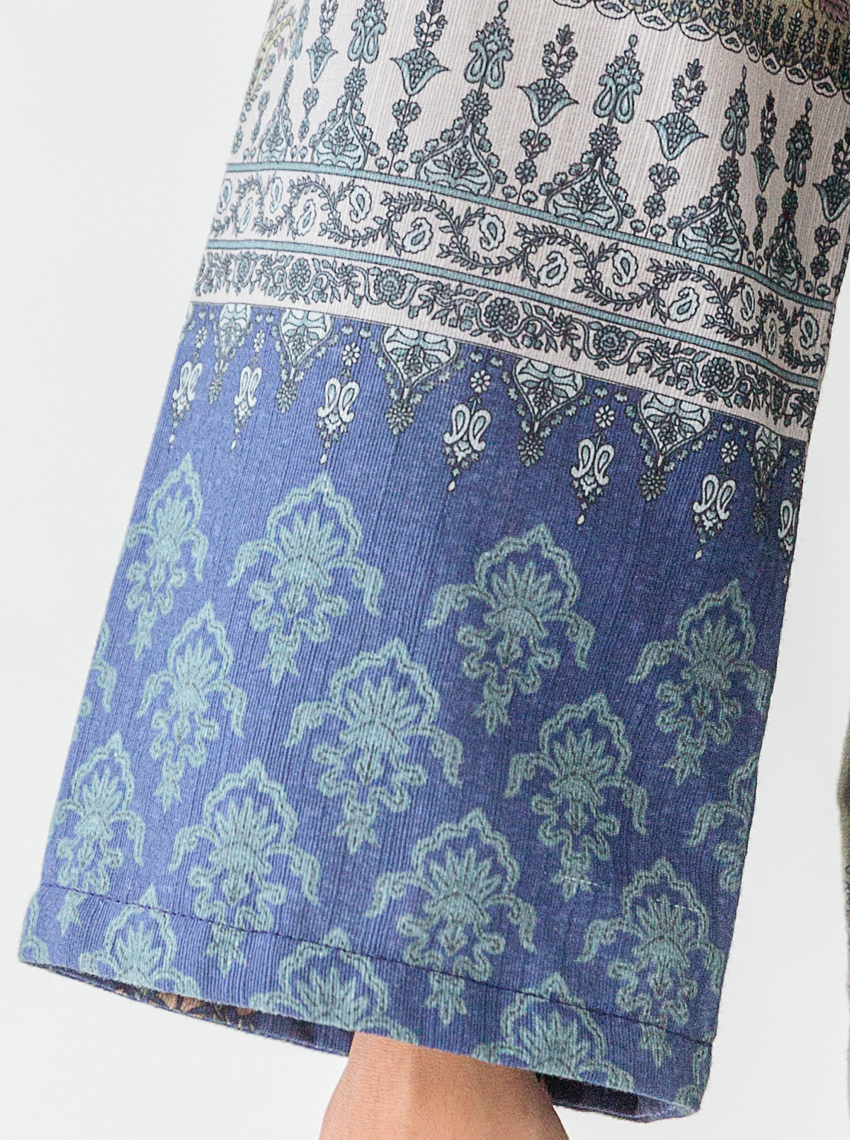3 Piece - Printed Khaddar Suit - Margarita Moon