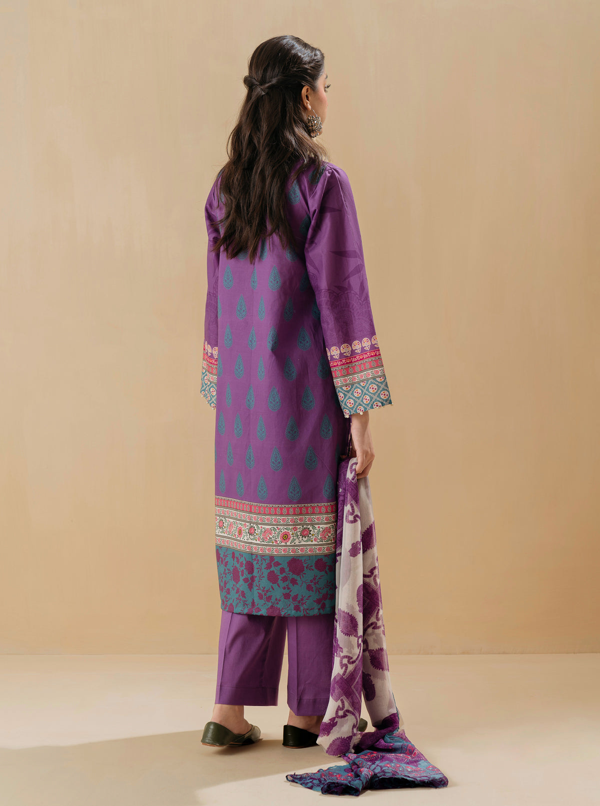2 PIECE - PRINTED LAWN SUIT - GYPSY GEMMB3S22U19-PURPLE-2000000197591-2PC