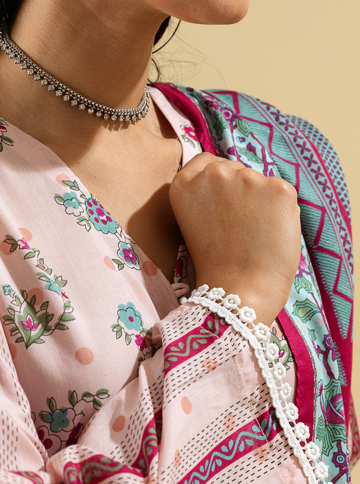 2 PIECE - PRINTED LAWN SUIT - PASTEL DEWMB3S22U22-PINK-2000000196676-2PC