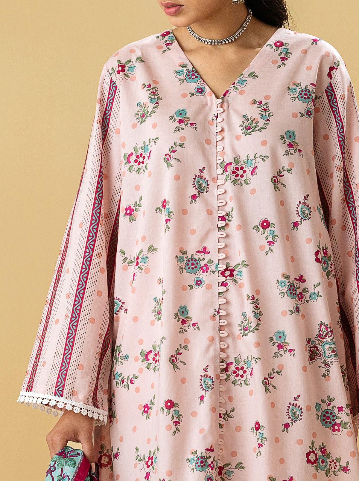 2 PIECE - PRINTED LAWN SUIT - PASTEL DEWMB3S22U22-PINK-2000000196676-2PC