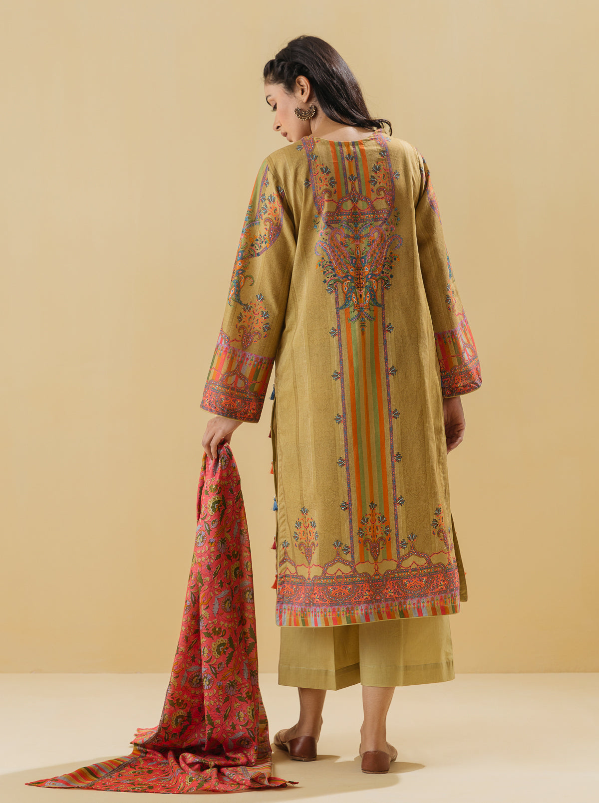 3 Piece - Embroidered Lawn Suit - Classic Craft