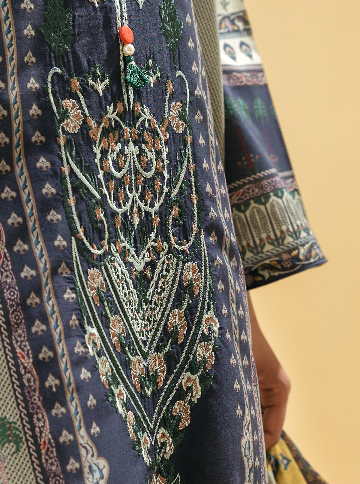 3 Piece - Embroidered Lawn Suit - Rococo Charm
