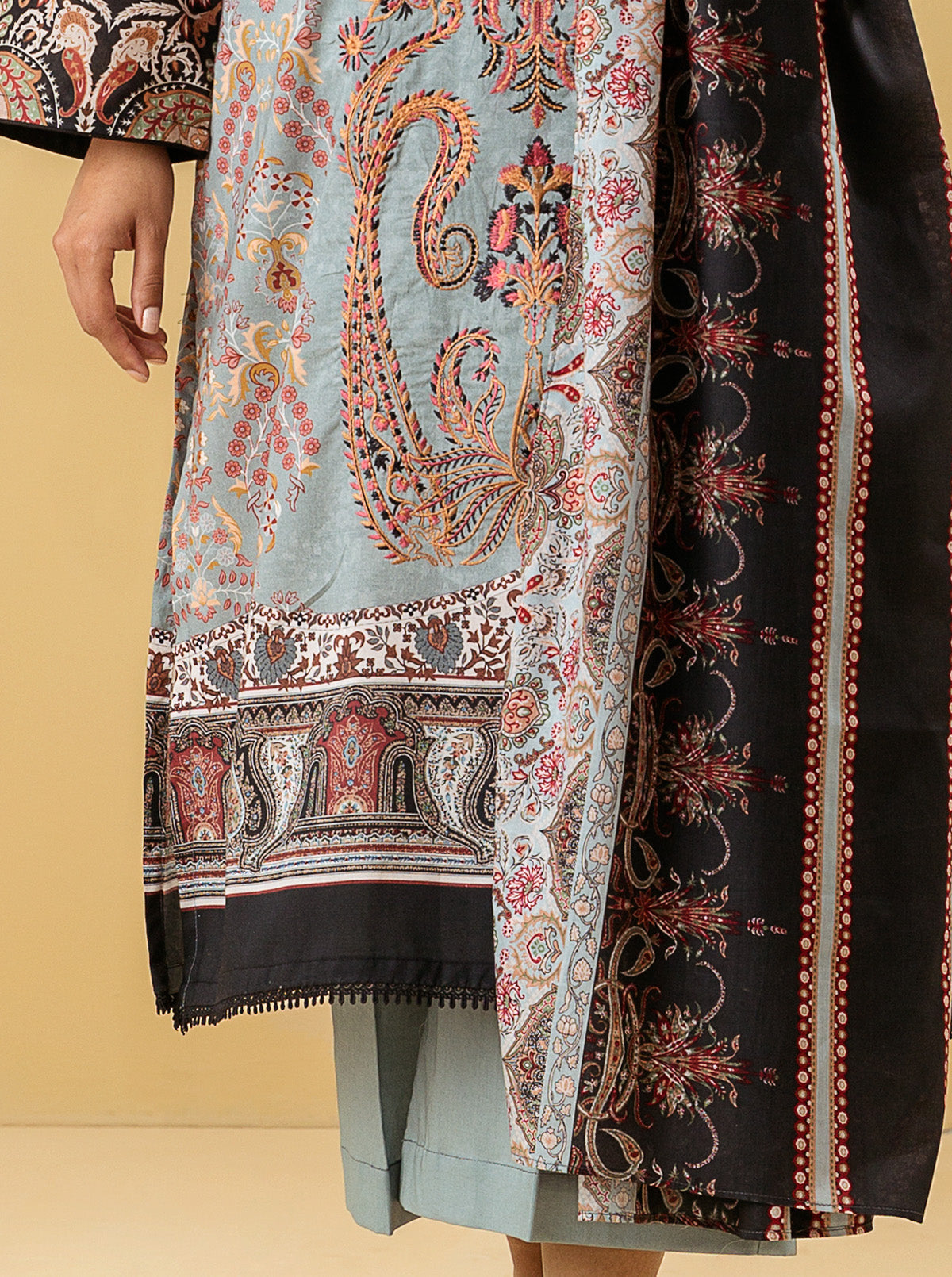 3 Piece - Embroidered Lawn Suit - Summer Breeze