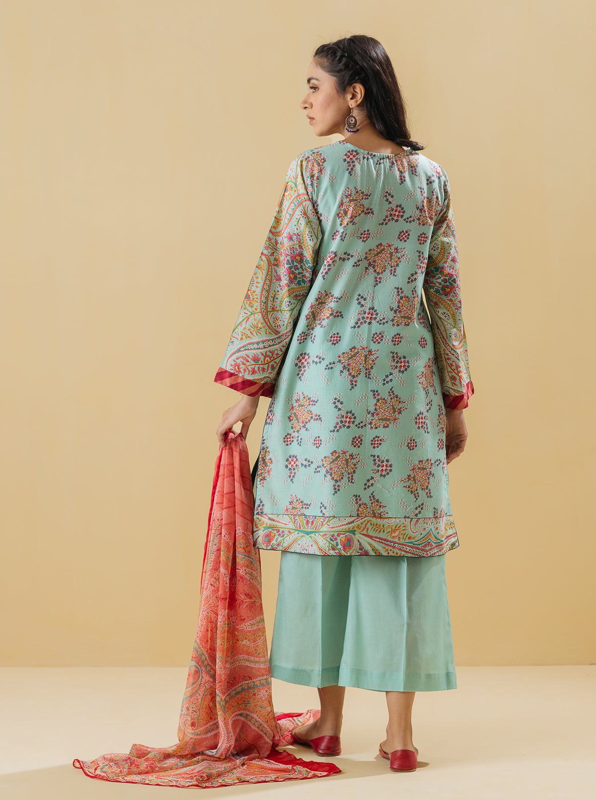 3 PIECE - PRINTED LAWN SUIT - SUMMER BREEZEMB3S22U41-BLUE-2000000197829-3PC