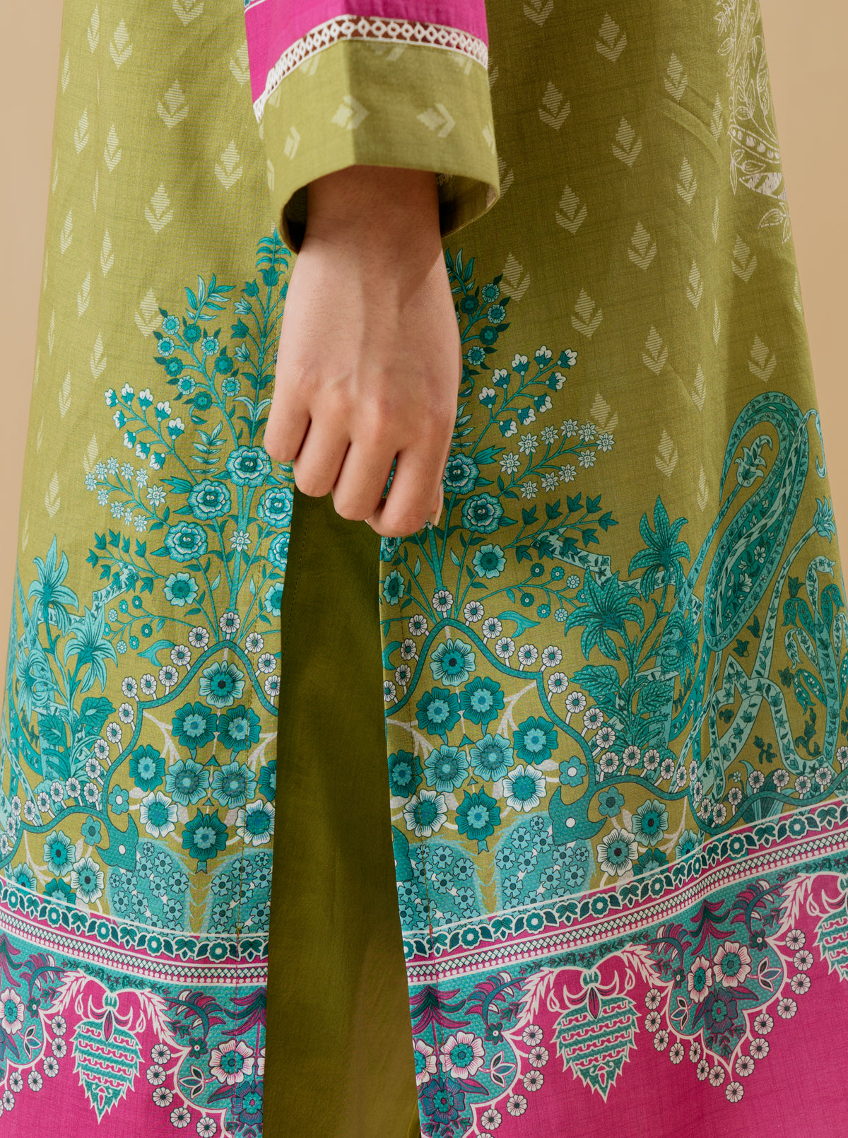 3 Piece - Printed Lawn Suit - Ethnic Jewel