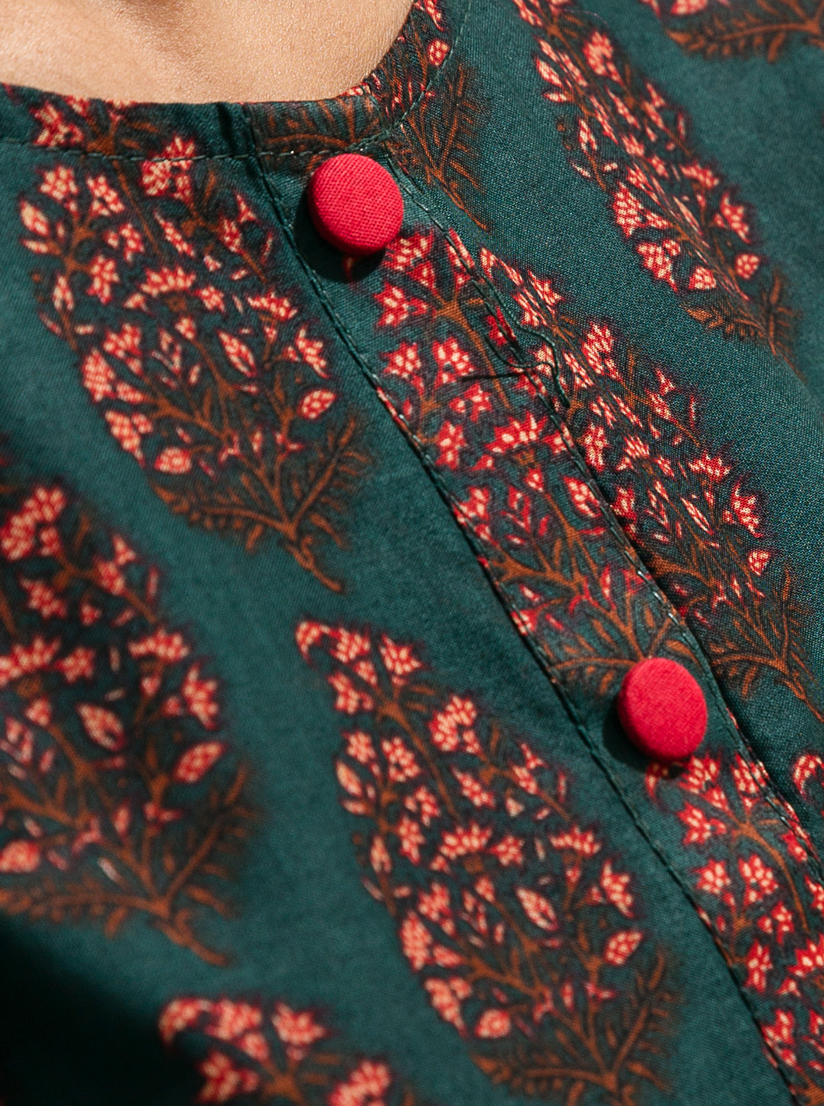 1 Piece - Printed Lawn Shirt - Dark Venture